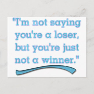 NOT A WINNER POSTCARD