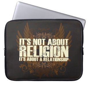 Not About Religion Laptop Sleeve