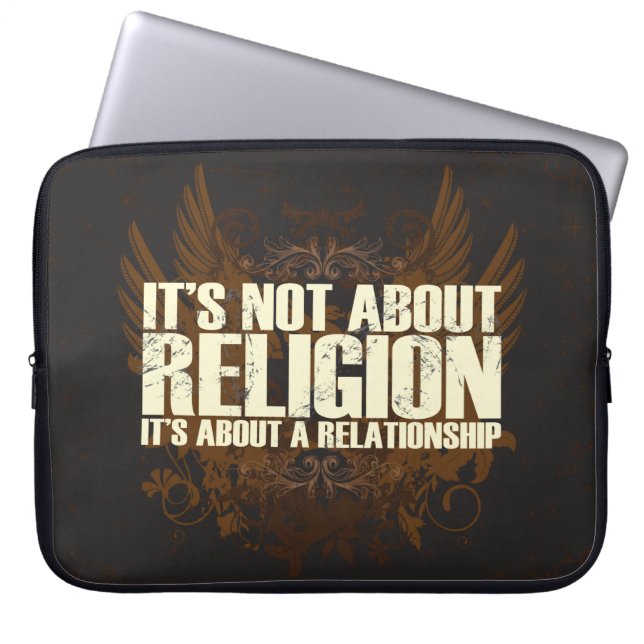 Not About Religion Laptop Sleeve (Front)