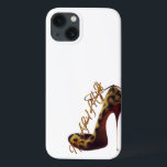 "Not Afraid of Heights" Tres Chic High Heel Design iPhone 13 Case<br><div class="desc">"Not Afraid of Heights" Tres Chic High Heel Design. Available on other products (search under "Not Afraid of Heights") and can be requested for any of the products offered at Zazzle.</div>