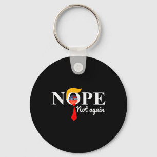 Not Again Funny Trump 6 Key Ring