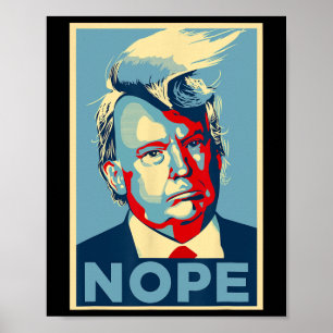 Not Again Vote 2024 Anti Trump Anti Biden Poster