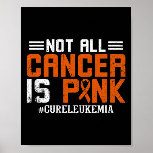 Not All Cancer Is Pink Leukaemia Awareness Month Poster