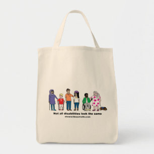 Not All Disabilities Look the Same Grocery Tote Bag