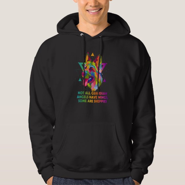 Not All Guardian Angels Have Wings German Shepherd Hoodie (Front)