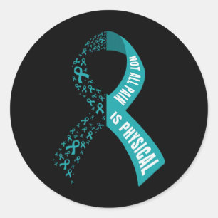 Not All Pain Is Physical Awareness Mental Health S Classic Round Sticker