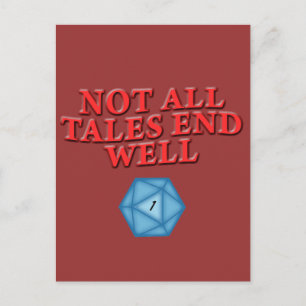 Not All Tales End Well Postcard