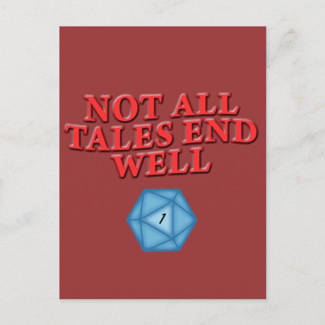 Not All Tales End Well Postcard (Front)