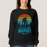 Not All Who Wander are Lost | Bigfoot Retro Design