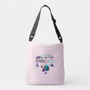 Not All Who Wander Are Lost Bohemian Wanderlust Crossbody Bag