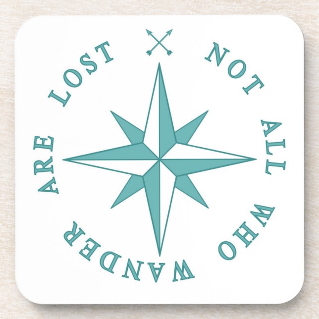Not All Who Wander Are Lost Coaster (Front)