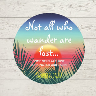 Not all who wander are lost - cruise door  car magnet