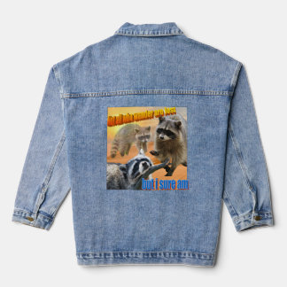 Not all who wander are lost denim jacket