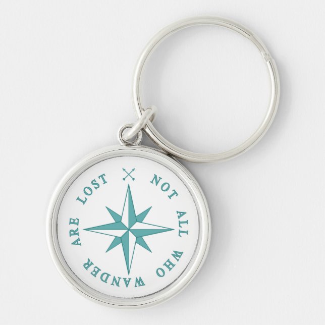 Not All Who Wander Are Lost Key Ring (Front)