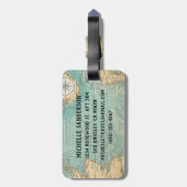 Not All Who Wander Are Lost Luggage Tag (Back Vertical)