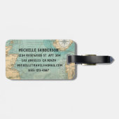 Not All Who Wander Are Lost Luggage Tag (Back Horizontal)