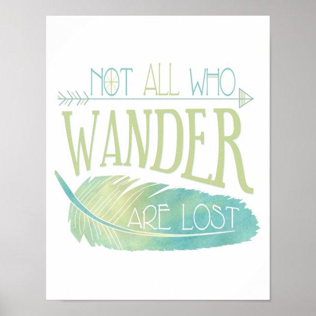 Not All Who Wander Are Lost Poster (Front)