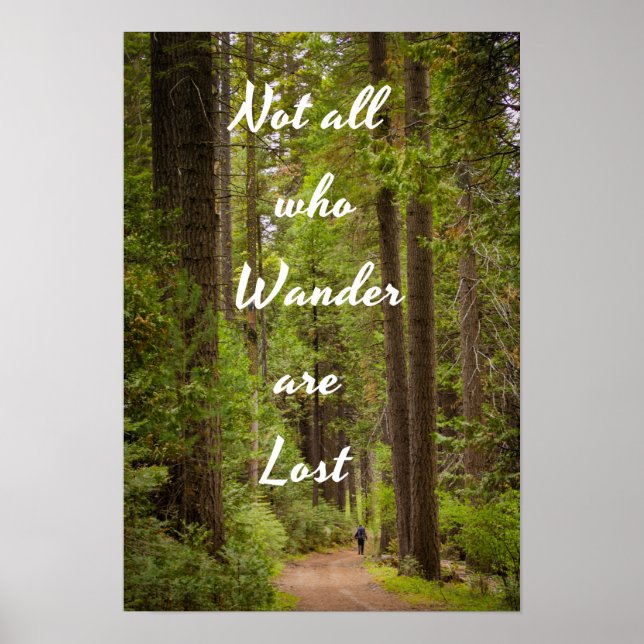 Not All who Wander are Lost Poster (Front)