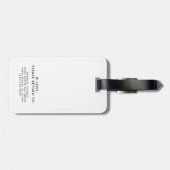 Not All Who Wander are Lost Travel Luggage Luggage Tag (Back Horizontal)