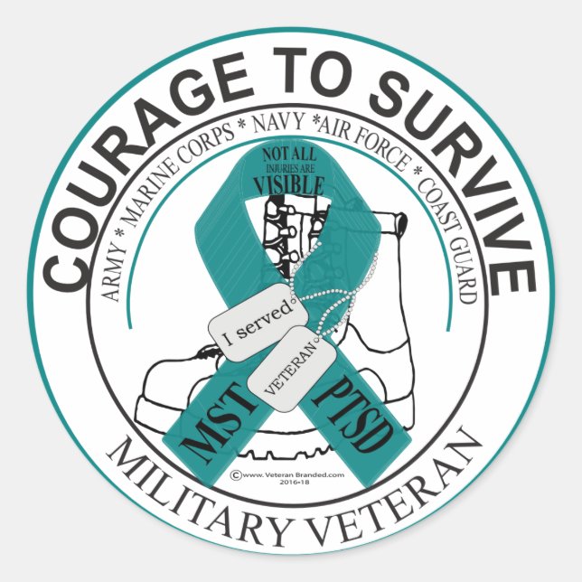 Not all wounds are visable classic round sticker (Front)