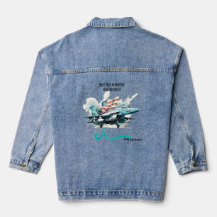 NOT ALL WOUNDS ARE VISIBLE. PTSD AWARENESS. DENIM JACKET