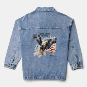 NOT ALL WOUNDS ARE VISIBLE. PTSD AWARENESS. DENIM JACKET