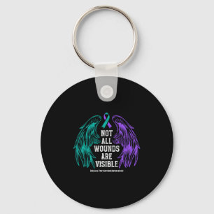 Not All Wounds Are Visible Suicide Prevention Awar Key Ring