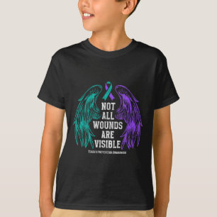 Not All Wounds Are Visible Suicide Prevention Awar T-Shirt
