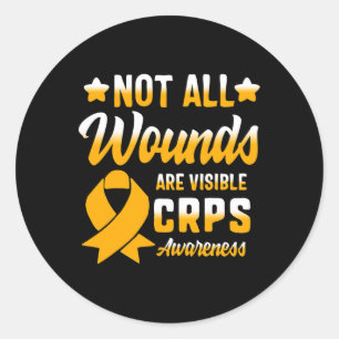 Not All Wounds Visible Complex Regional Pain Syndr Classic Round Sticker