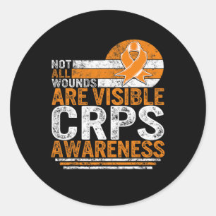 Not All Wounds Visible Complex Regional Pain Syndr Classic Round Sticker