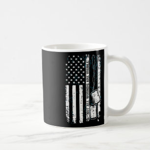 Not All Wounds Visible Military Tag Usa Flag Ptsd Coffee Mug