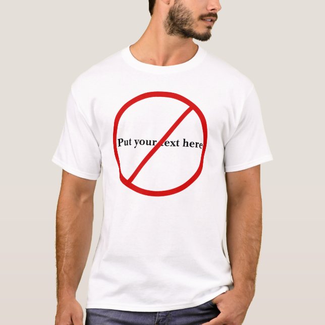 Not Allowed T-Shirt (Front)