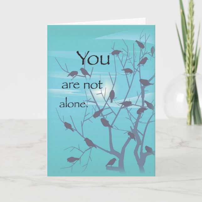 Not Alone Birds Recovery Support Card (Front)