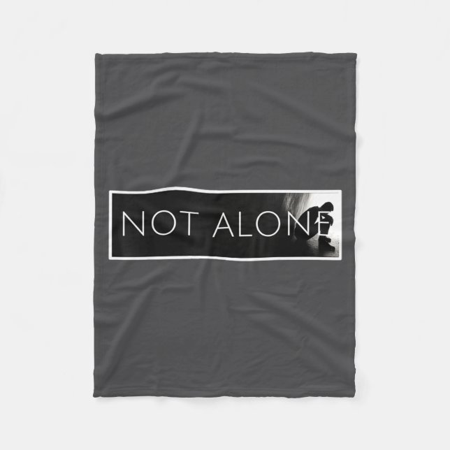 Not Alone  Fleece Blanket (Front)