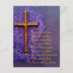Not Alone purple Postcard