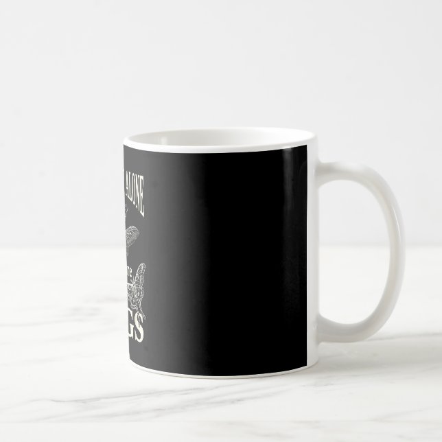 Not Alone There are Bugs Funny Nature Bug Lover Coffee Mug (Right)