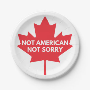 Not American, Not Sorry Paper Plate