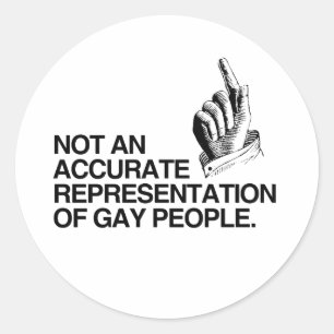 NOT AN ACCURATE REPRESENTATION CLASSIC ROUND STICKER