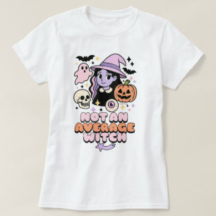 Not An Average Witch Pastel Goth Cute Halloween T-Shirt