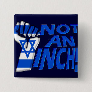 Not an Inch 15 Cm Square Badge