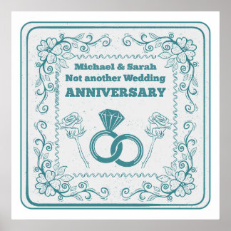 Not another wedding anniversary poster