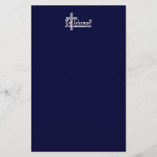 Not Ashamed! Romans 1:16 (with Cross) Stationery