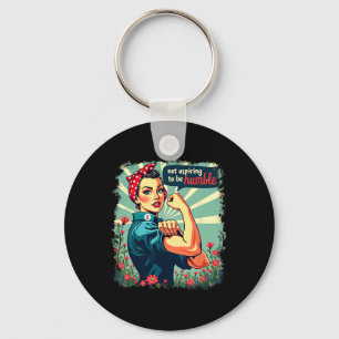 Not Aspiring To Be Humble Kamala Harris Feminist W Key Ring