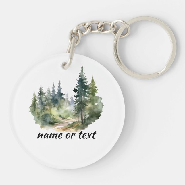 Not Avoiding People I'm Recovering from Them Key Ring (Back)