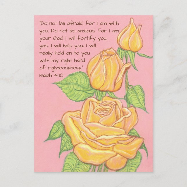 Not be afraid~Roses Postcard (Front)