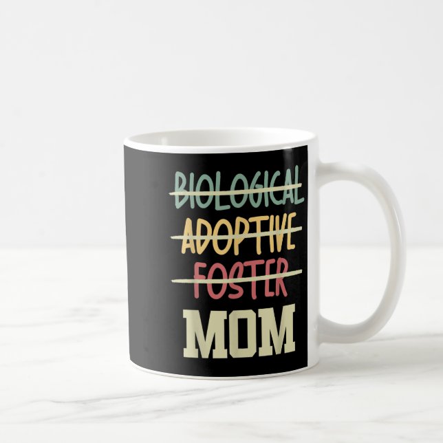 Not Biological Adoptive Foster Just Mom Mother's D Coffee Mug (Right)