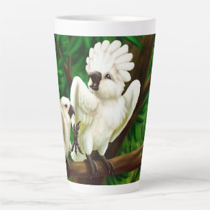 NOT Birds of a Feather latte mug
