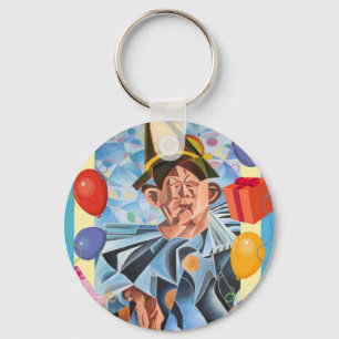 Not Clowning But Frowning Key Ring