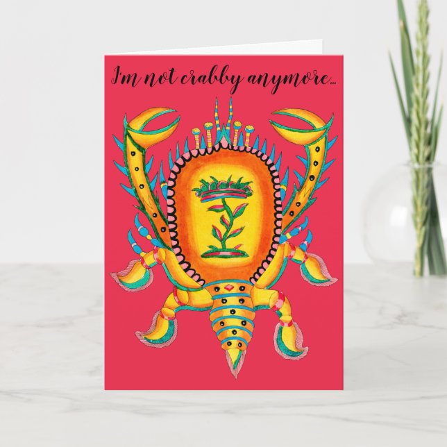 Not Crabby... Holiday Card (Front)