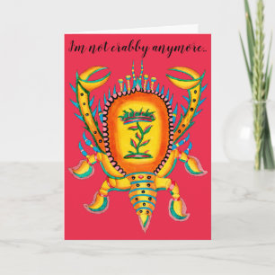 Not Crabby... Holiday Card